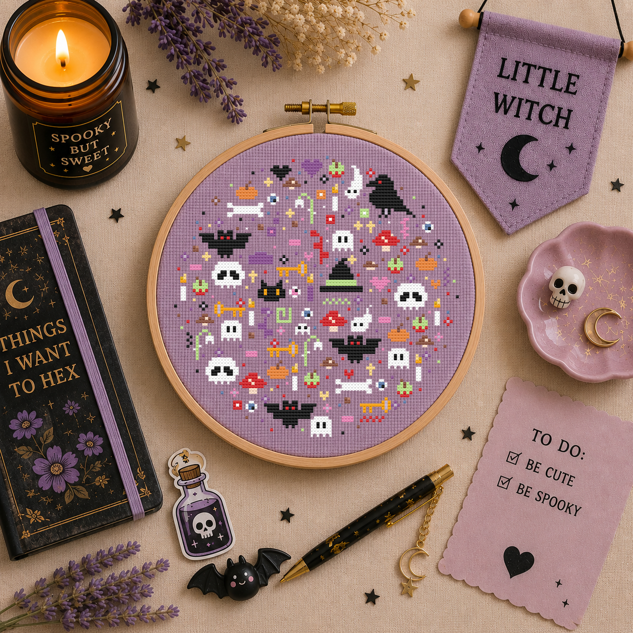 Spooky Nights Cross Stitch Pattern
