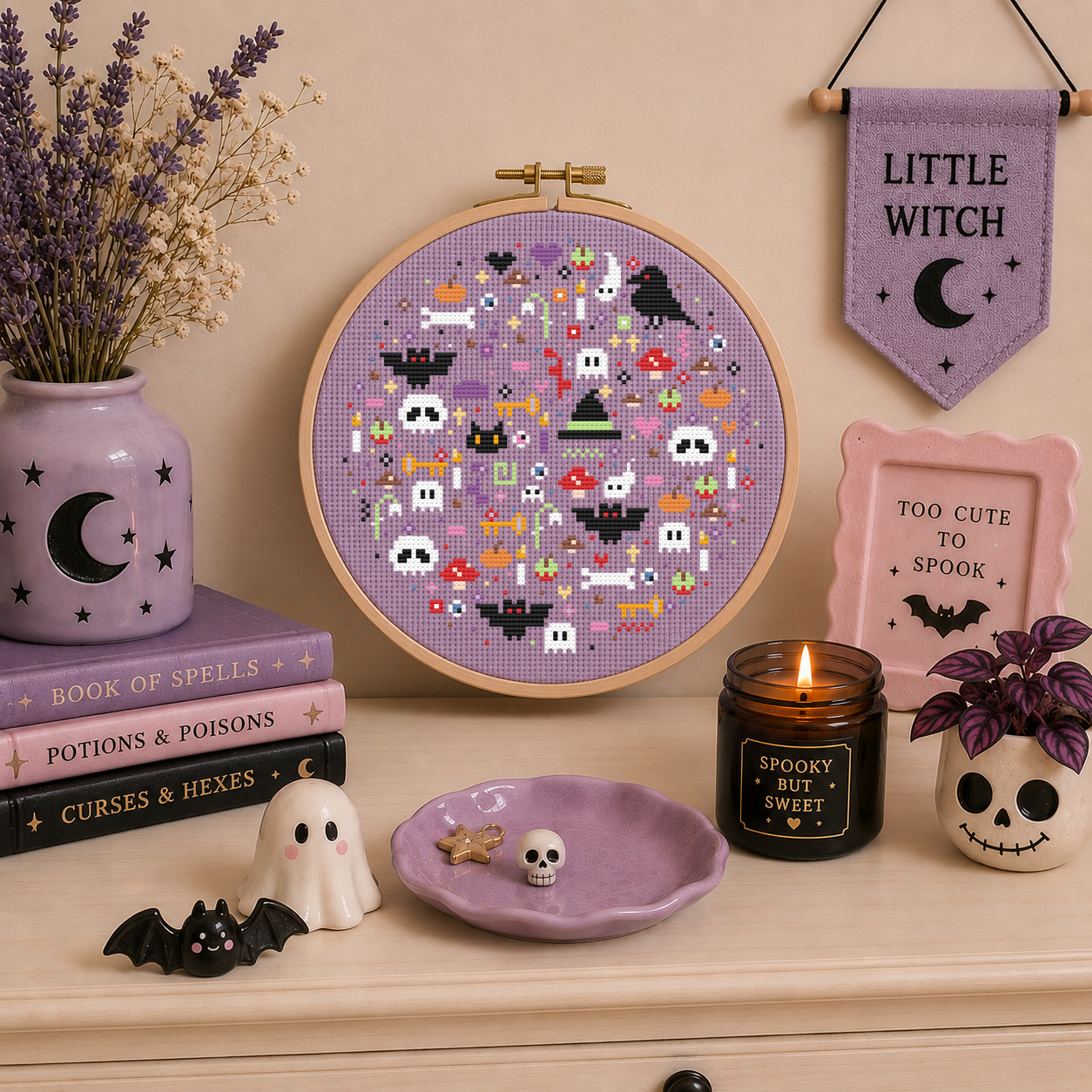 Spooky Nights Cross Stitch Pattern - Image 2
