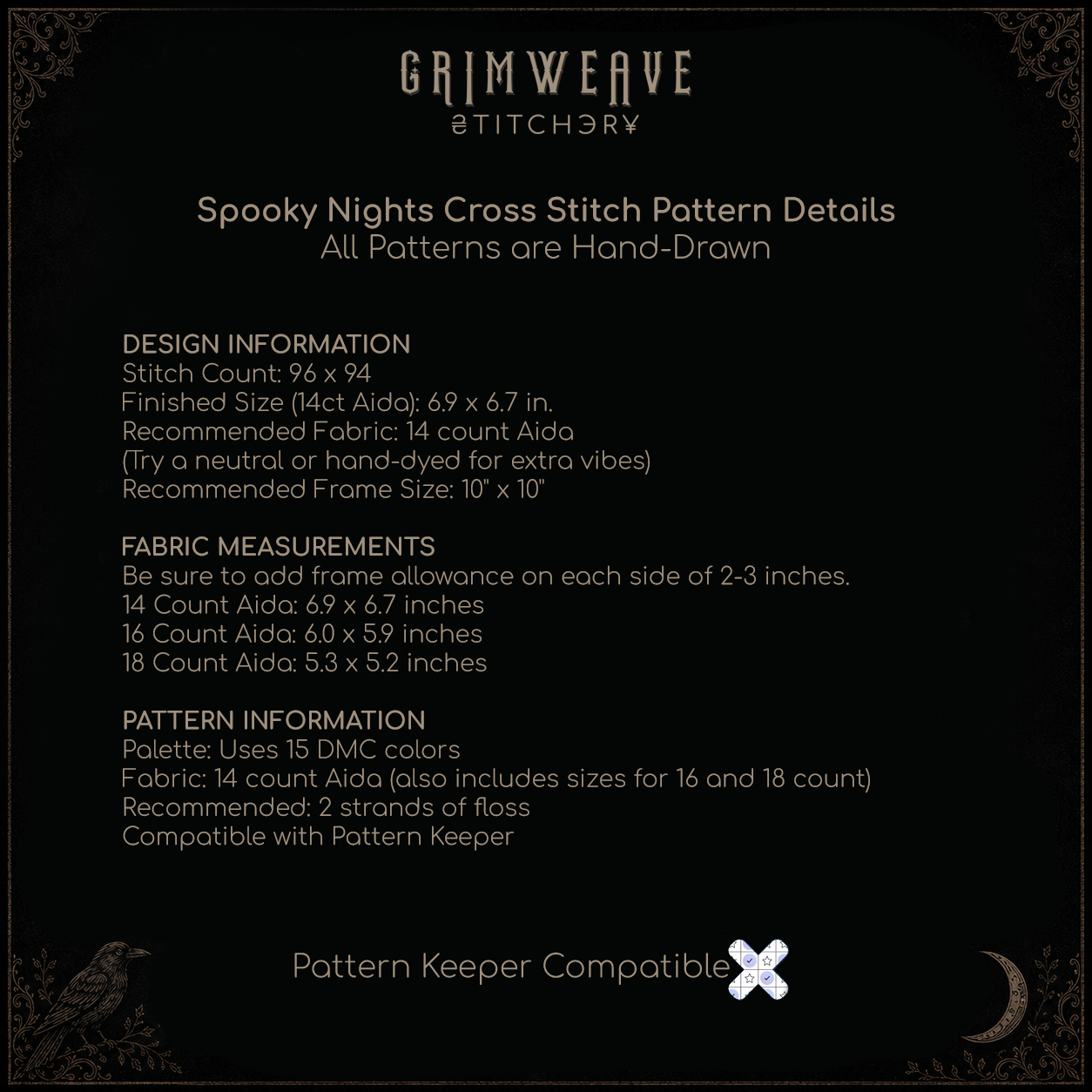 Spooky Nights Cross Stitch Pattern - Image 5