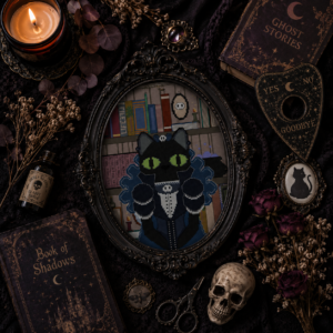 Victorian Kitty Cross Stitch Pattern